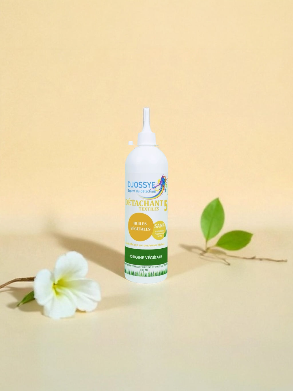 Détachant dégraissant professionnel Djossye de 500mL pour la restauration et l'industrie, contre les taches d'huiles végétales et graisses.