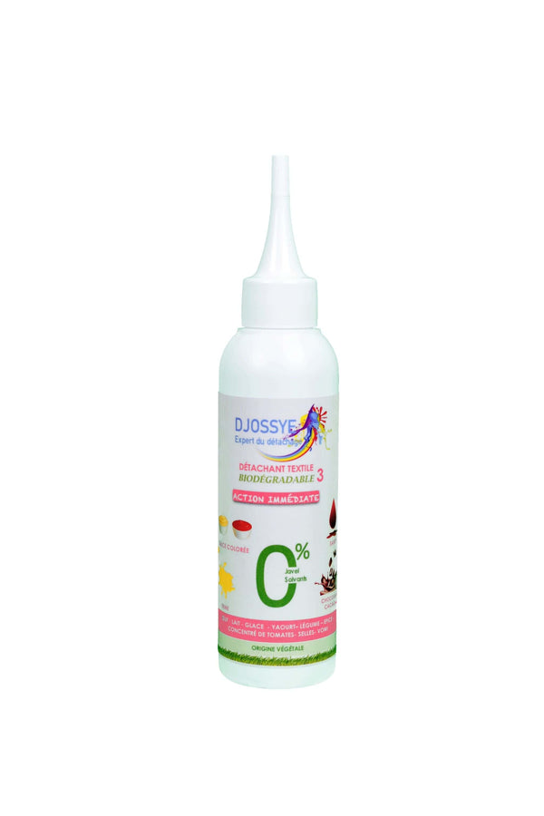 Détachant écologique 3 blanc et rose pour particulier contre les taches alimentaires et graisses aliments 150ml avec bouchon canule