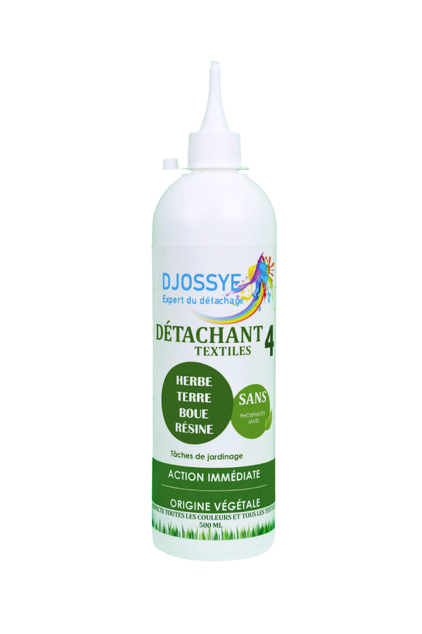 Détachant écologique et naturel 4 vert 500ml pour professionnels contre taches de jardinage avec bouchon canule