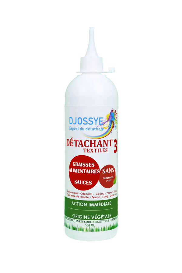 Detachant ecologique 3 500ml couleur rouge contre tache sauces et graisses alimentaires pour les professionnels avec bouchon canule