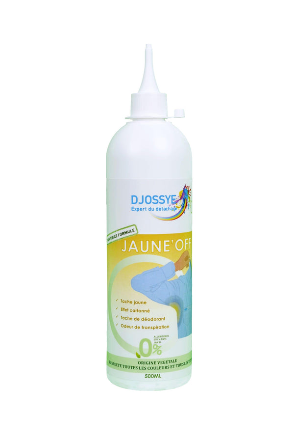 detachant ecologique origine vegetale jaune off 500ml blanc et jaune avec bouchon canule 